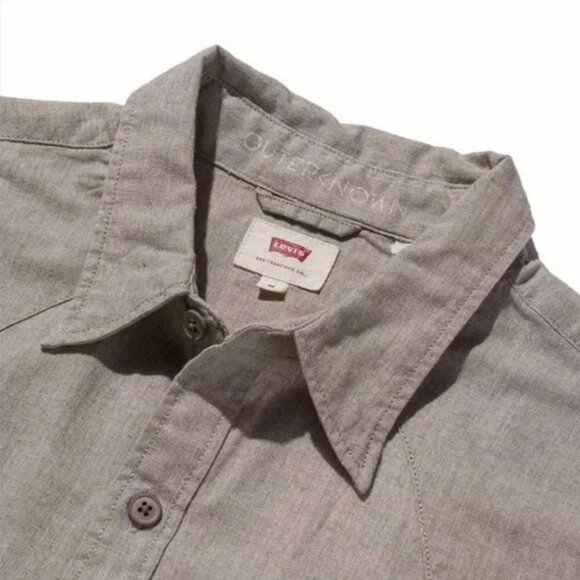 2/$100 NEW Outerknown x Levi's Wellthread Linen Western Shirt SZ 3XL - Picture 3 of 5